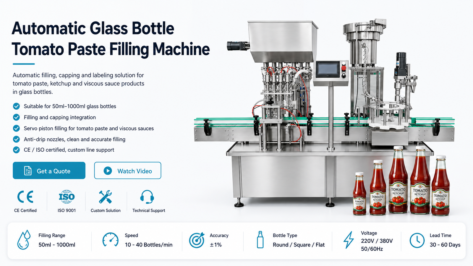 automatic-glass-bottle-tomato-paste-filling-machine