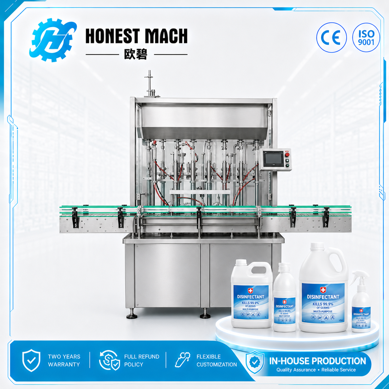 automatic-disinfectant-filling-machine Automatic Disinfectant Liquid Filling Machine