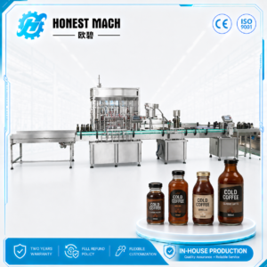 Automatic Cold Coffee Filling Machine for Glass Bottles