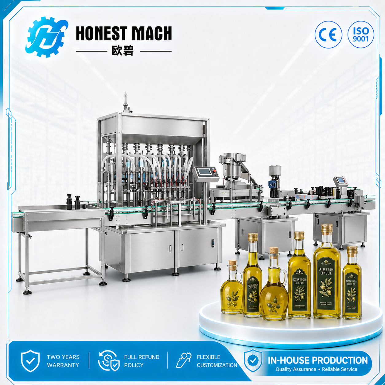 automatic-glass-bottle-olive-oil-filling-machine Automatic Olive Oil Filling Machine for Glass Bottles