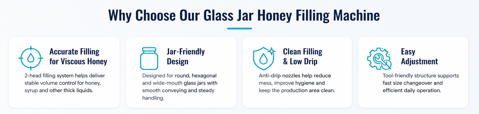 Why Choose Our Glass Jar Honey Filling Machine