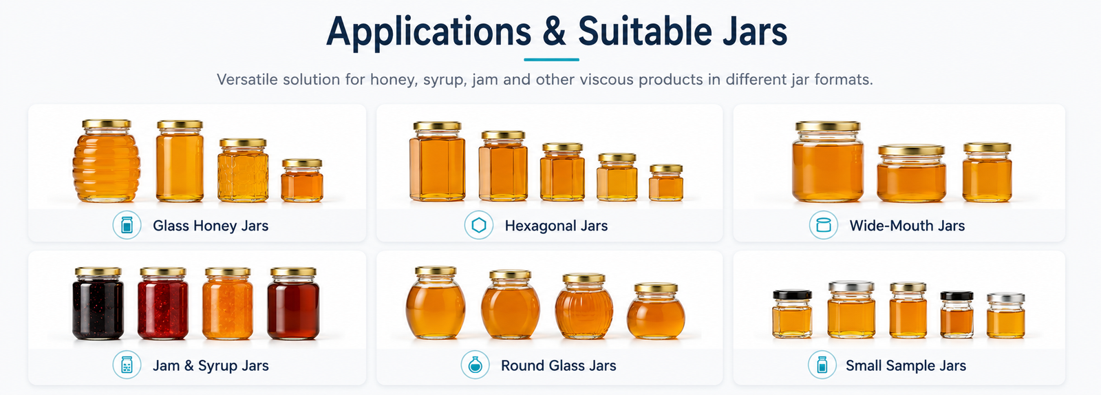 Honey Filling Machine Applications and Suitable Glass Jars