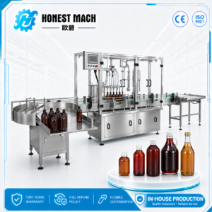 linear type syrup filling machine