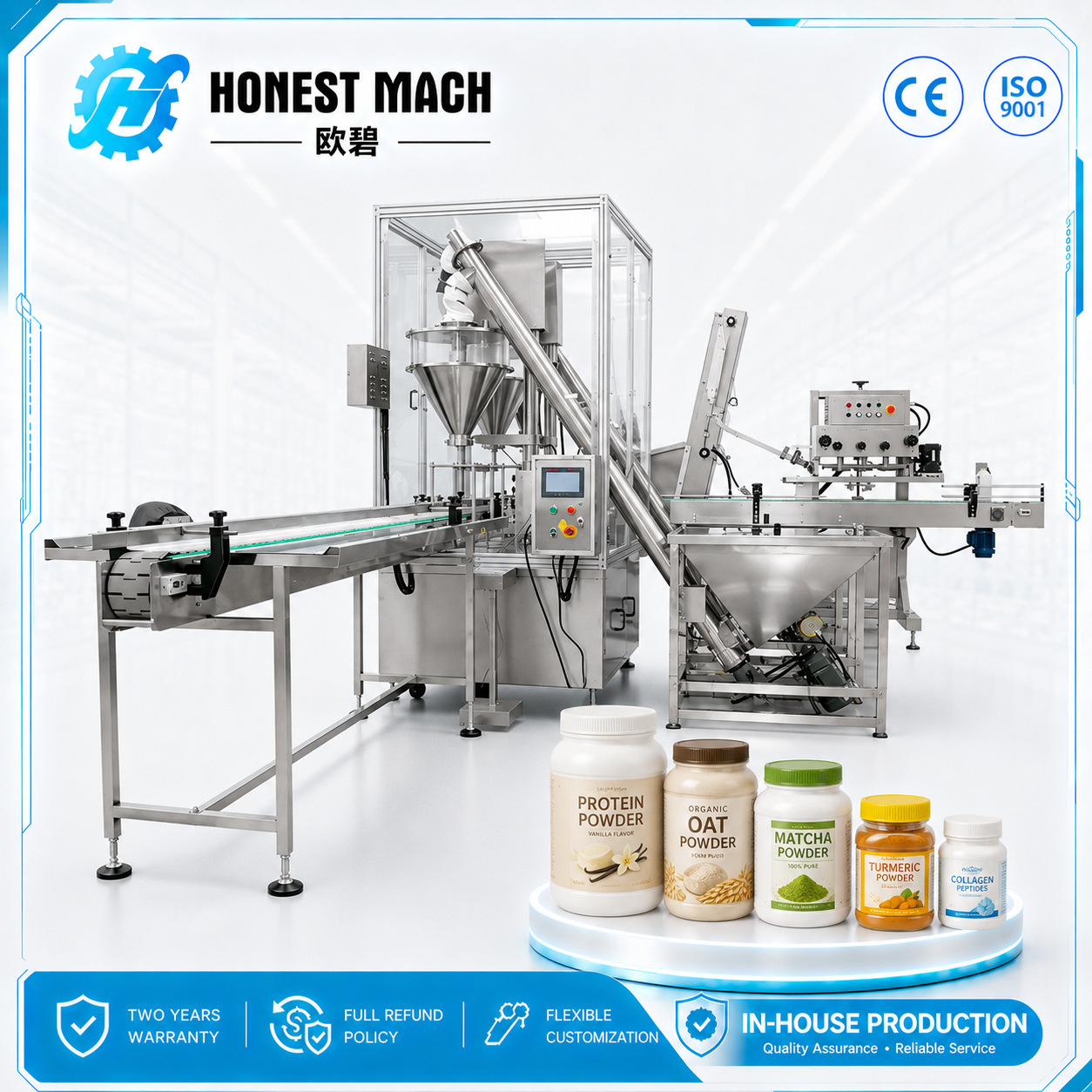 automatic-powder-filling-machine. Automatic Powder Filling Machine for Bottle & Jar Packaging