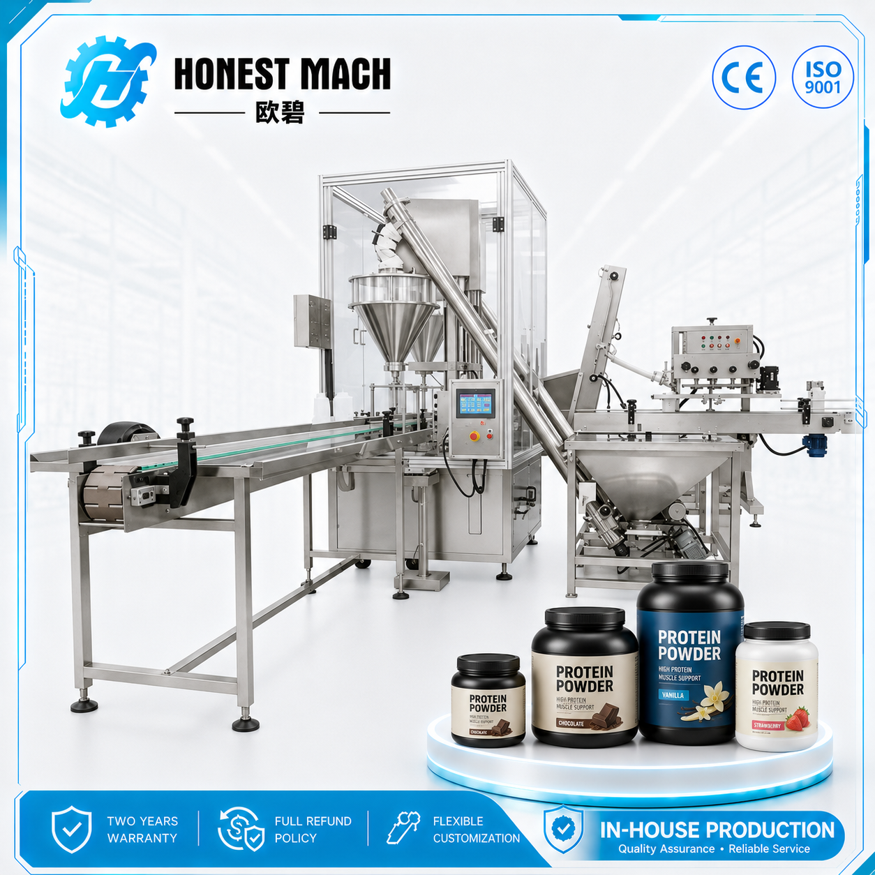 rotein-powder-filling-machine Protein Powder Filling Machine for Jar and Bottle Packaging