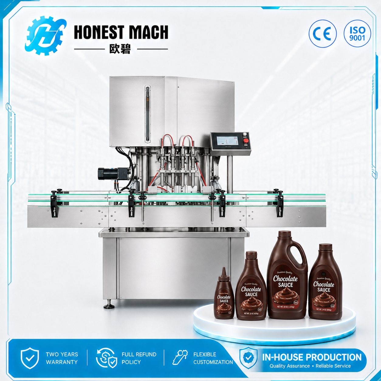 chocolate paste filling machine chocolate paste filling machine