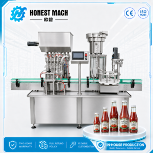 glass bottle tomato sauce filling machine