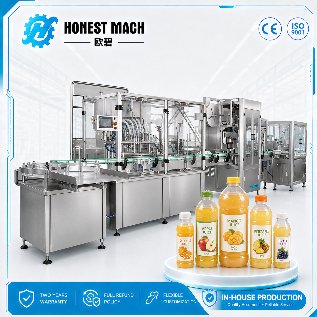 automatic-4-head-juice-filling-machine Automatic 4 Head Juice Filling Machine for Bottles