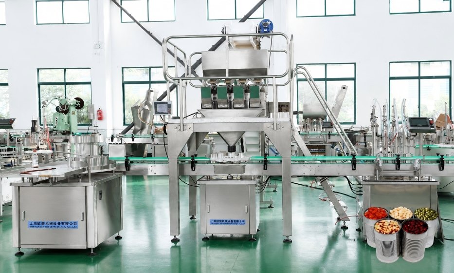 beans tin can filling machine