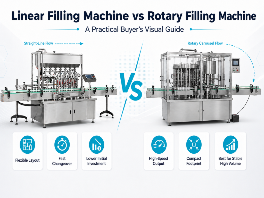 Linear Filling Machine vs Rotary Filling Machine: A Practical Buyer’s Guide