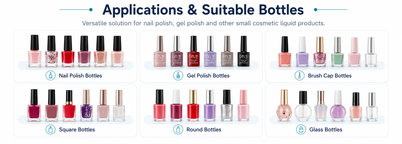 Nail Polish Filling Machine Applications and Suitable Bottles