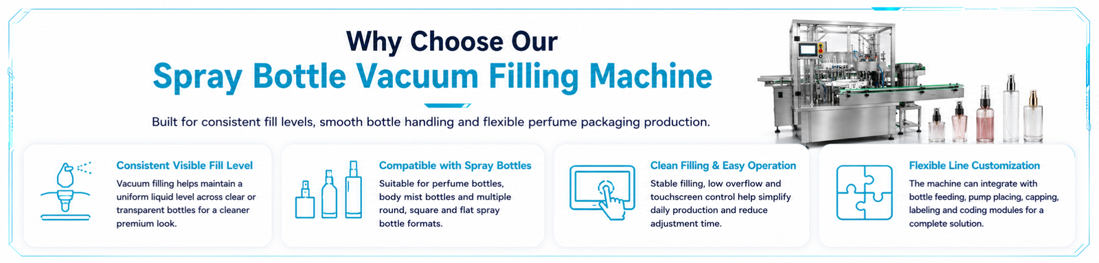 Why Choose Our Spray Bottle Vacuum Filling Machine