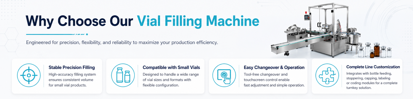 Why Choose Our Automatic Vial Filling Machine