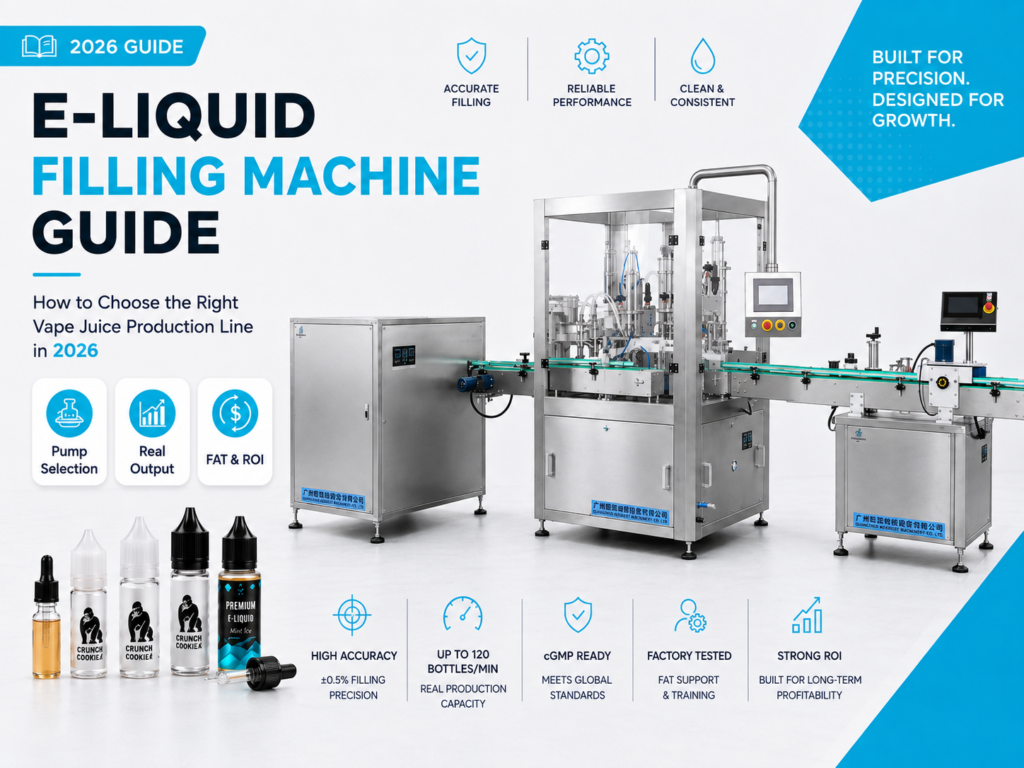 E-Liquid Filling Machine Guide for Vape Juice Production in 2026