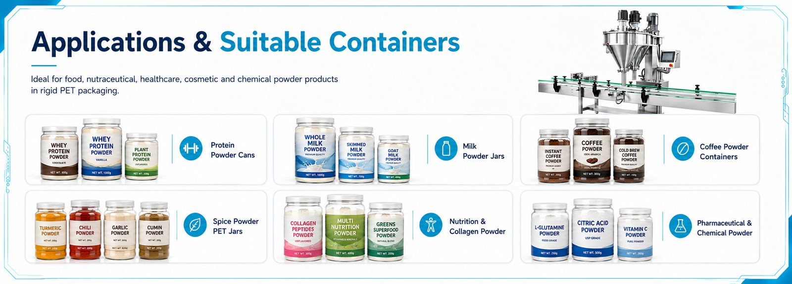 pet-can-powder-filling-machine-applications-and-suitable-containers