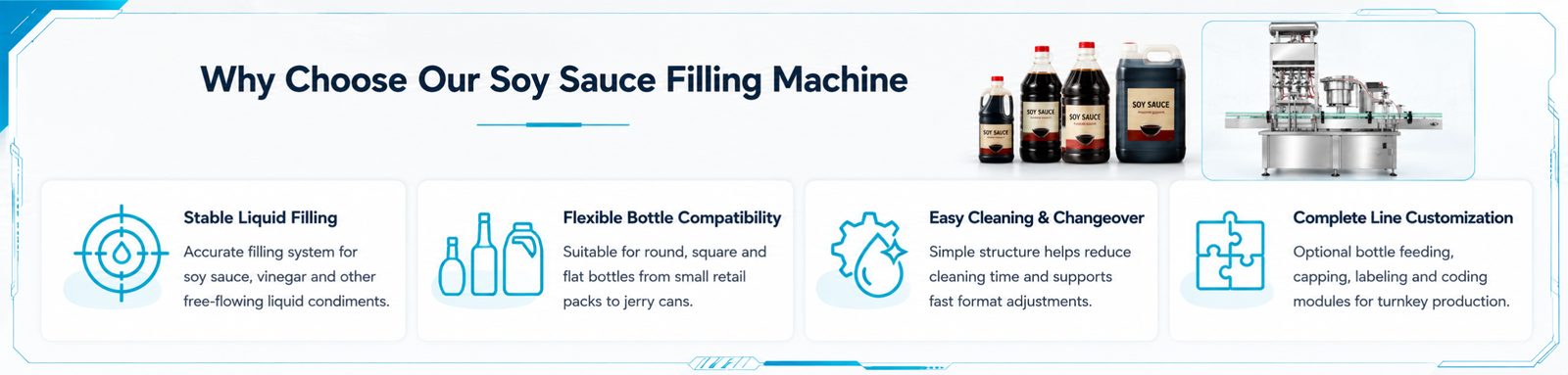 Why Choose Our Soy Sauce Filling Machine