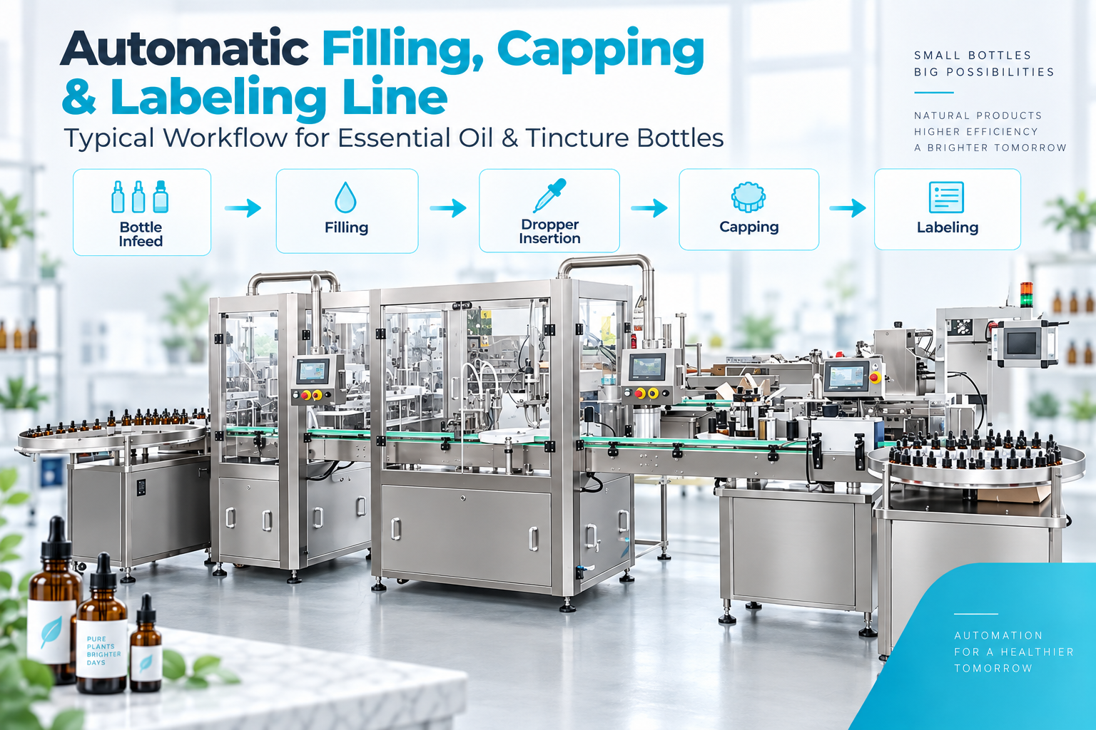 automatic-essential-oil-bottle-filling-line